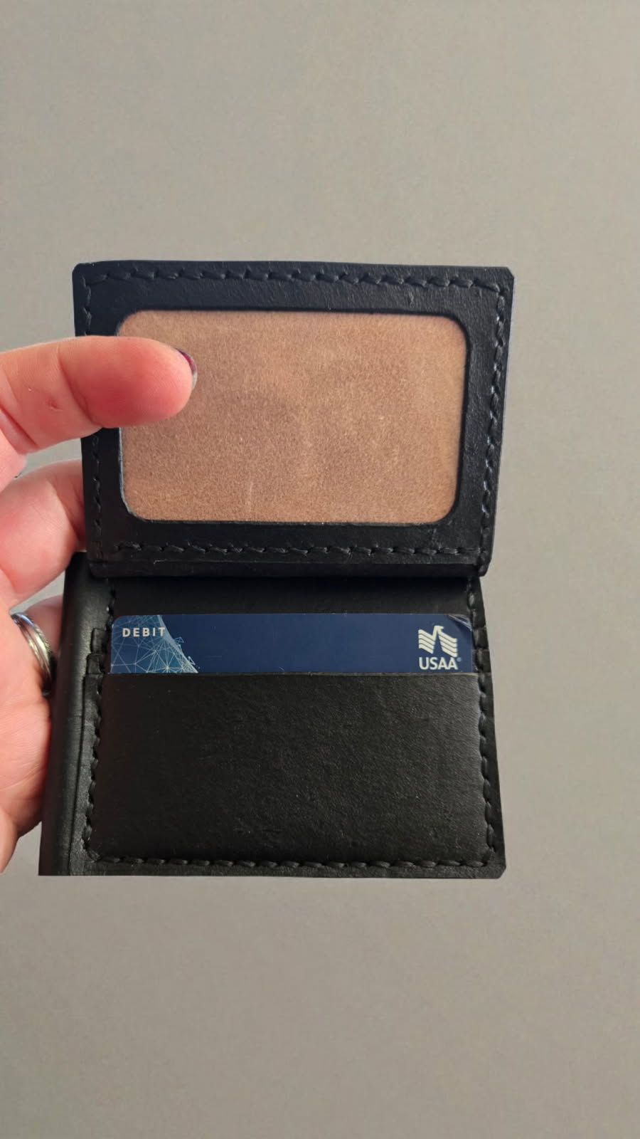 Trifold Minimalist With Spring Money Clip